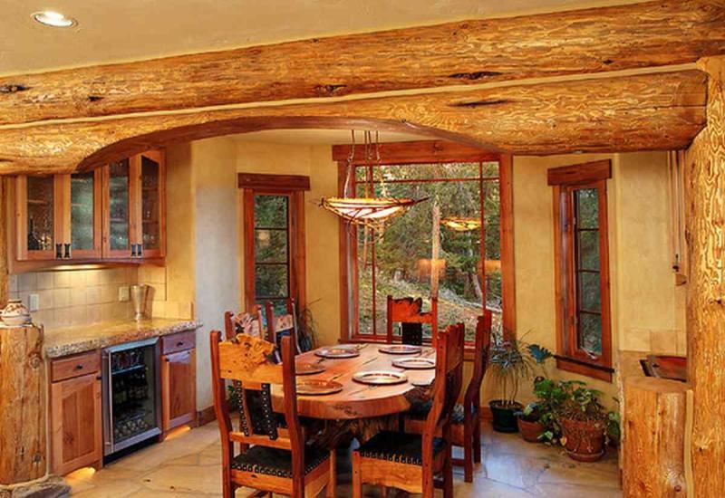 木别墅餐厅厨房欣赏一4429 帖子ID:1992-木图网-木结构之家 www.woodpic.cn