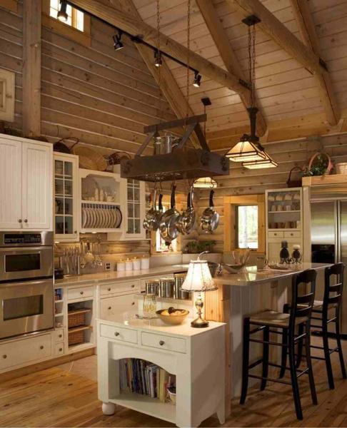 木别墅餐厅厨房欣赏一6934 帖子ID:1992-木图网-木结构之家 www.woodpic.cn