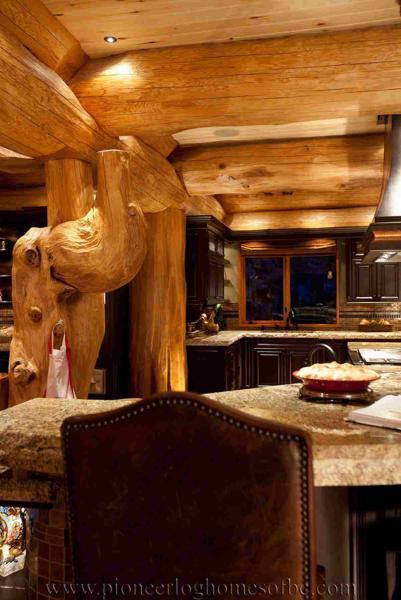 木别墅餐厅厨房欣赏四3922 帖子ID:1995-木图网-木结构之家 www.woodpic.cn