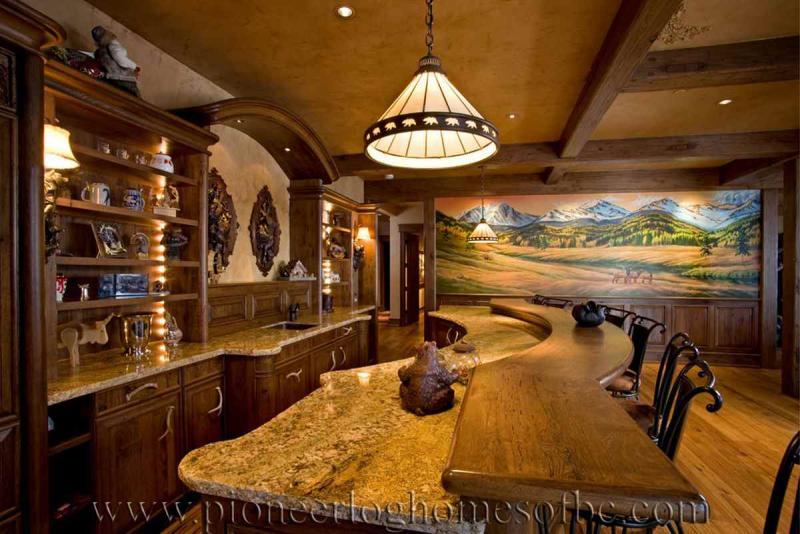 木别墅餐厅厨房欣赏四6012 帖子ID:1995-木图网-木结构之家 www.woodpic.cn