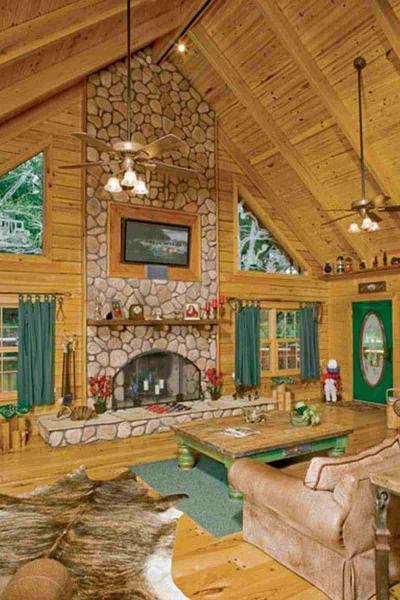 木别墅客厅欣赏一5948 帖子ID:1996-木图网-木结构之家 www.woodpic.cn