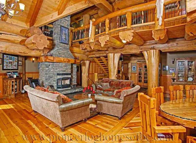 木别墅客厅欣赏十一125 帖子ID:2006-木图网-木结构之家 www.woodpic.cn