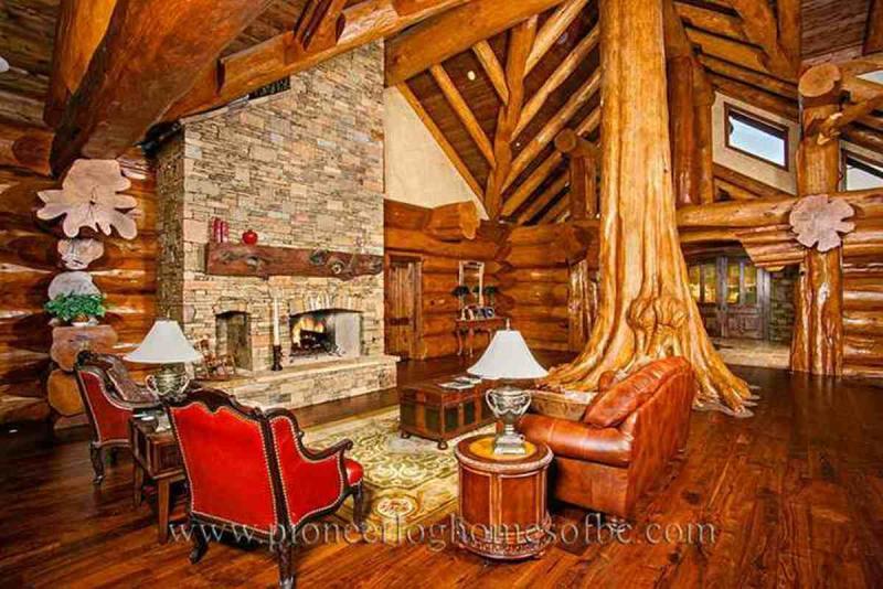 木别墅客厅欣赏十一7729 帖子ID:2006-木图网-木结构之家 www.woodpic.cn