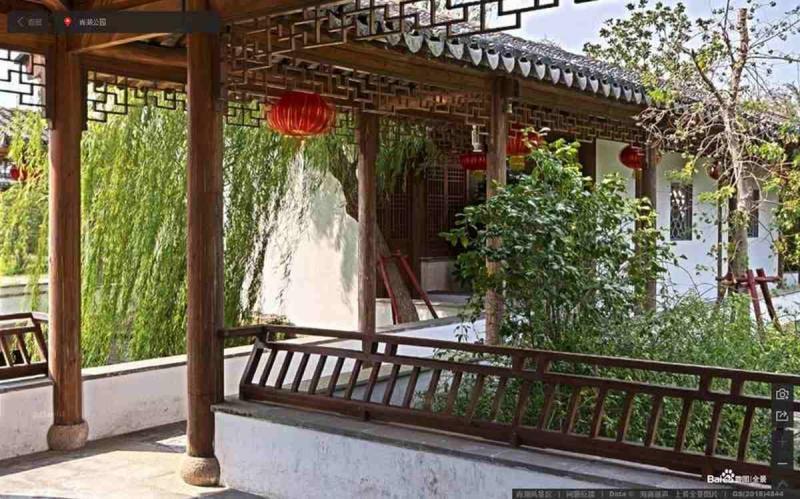 江苏省苏州市沙家浜虞山尚湖旅游区防腐木廊架5021 帖子ID:2244-木图网-木结构之家 www.woodpic.cn