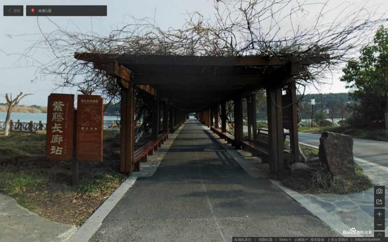 江苏省苏州市沙家浜虞山尚湖旅游区防腐木廊架5251 帖子ID:2244-木图网-木结构之家 www.woodpic.cn