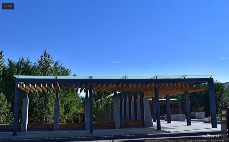 内蒙古二连浩特市奥林匹克文化公园钢木廊架7466 帖子ID:2248-木图网-木结构之家 www.woodpic.cn