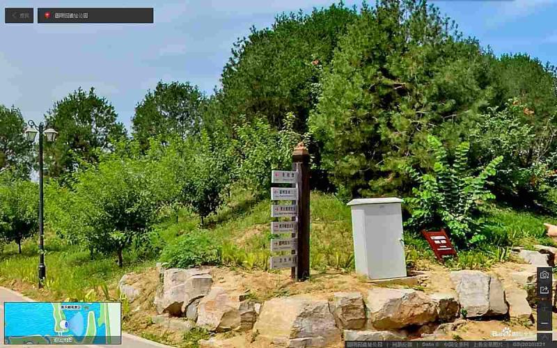 北京市海淀区圆明园景区指示牌6621 帖子ID:2347-木图网-木结构之家 www.woodpic.cn