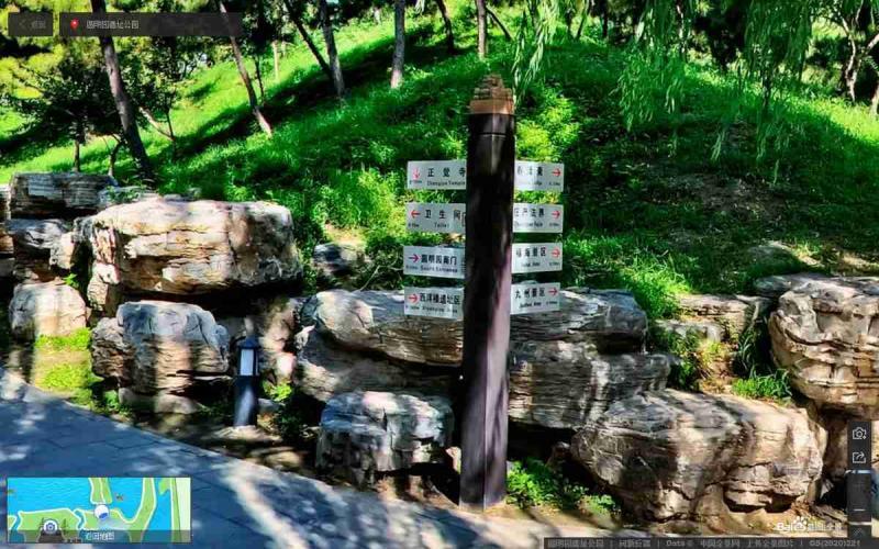 北京市海淀区圆明园景区指示牌4705 帖子ID:2347-木图网-木结构之家 www.woodpic.cn