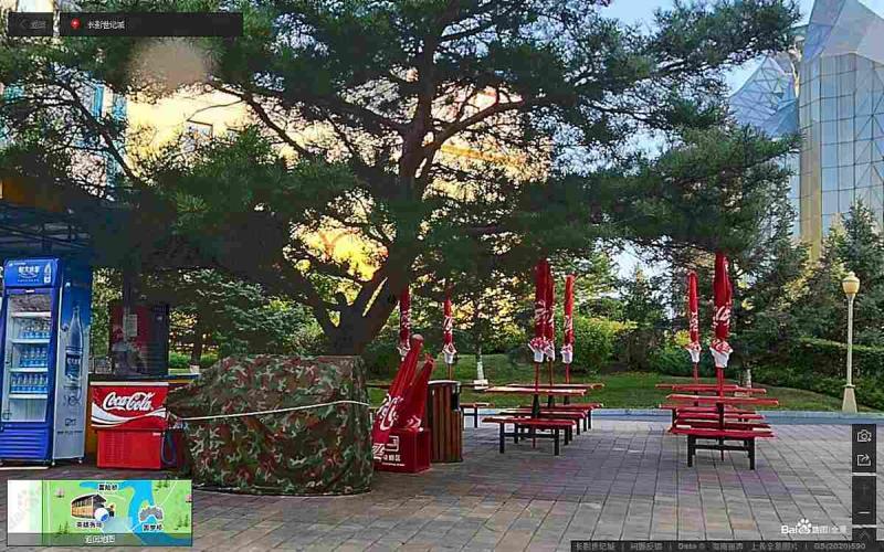 吉林省长春市长影世纪城旅游区户外坐凳8911 帖子ID:2276-木图网-木结构之家 www.woodpic.cn
