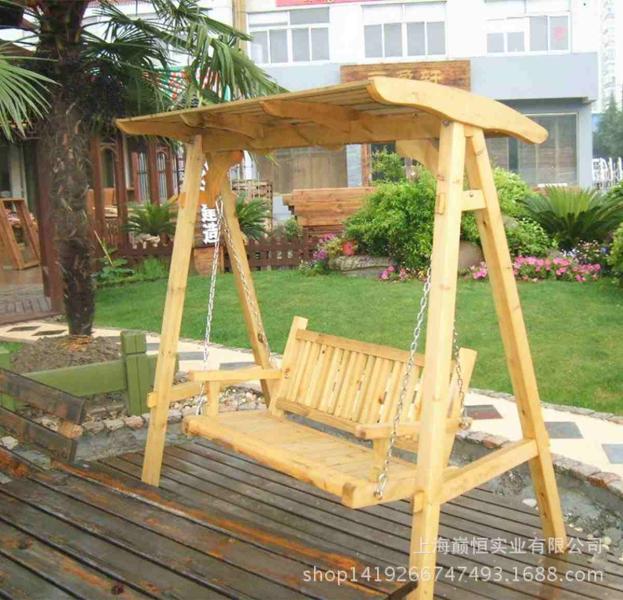 防腐木秋千欣赏一581 帖子ID:2531-木图网-木结构之家 www.woodpic.cn