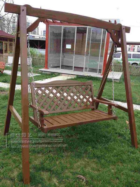 防腐木秋千欣赏一8018 帖子ID:2531-木图网-木结构之家 www.woodpic.cn
