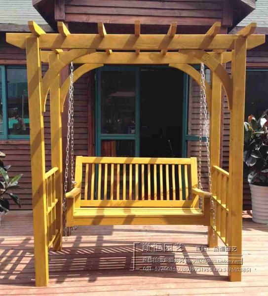防腐木秋千欣赏一4220 帖子ID:2531-木图网-木结构之家 www.woodpic.cn