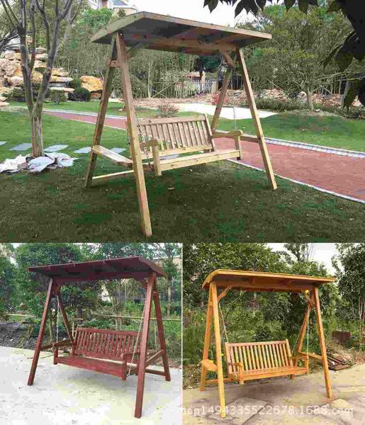 防腐木秋千欣赏一483 帖子ID:2531-木图网-木结构之家 www.woodpic.cn