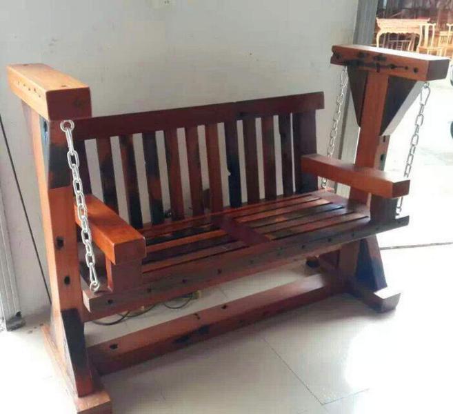 防腐木秋千欣赏五3202 帖子ID:2535-木图网-木结构之家 www.woodpic.cn