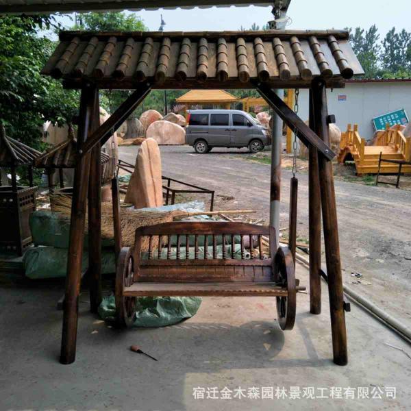 防腐木秋千欣赏六9829 帖子ID:2536-木图网-木结构之家 www.woodpic.cn