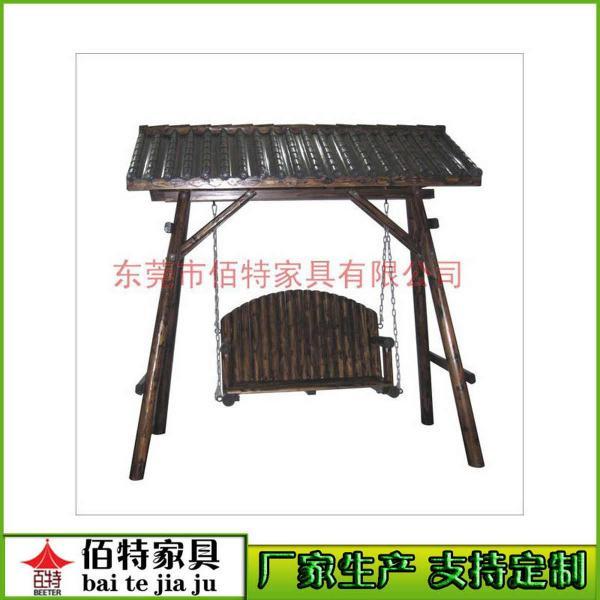 防腐木秋千欣赏八7531 帖子ID:2538-木图网-木结构之家 www.woodpic.cn
