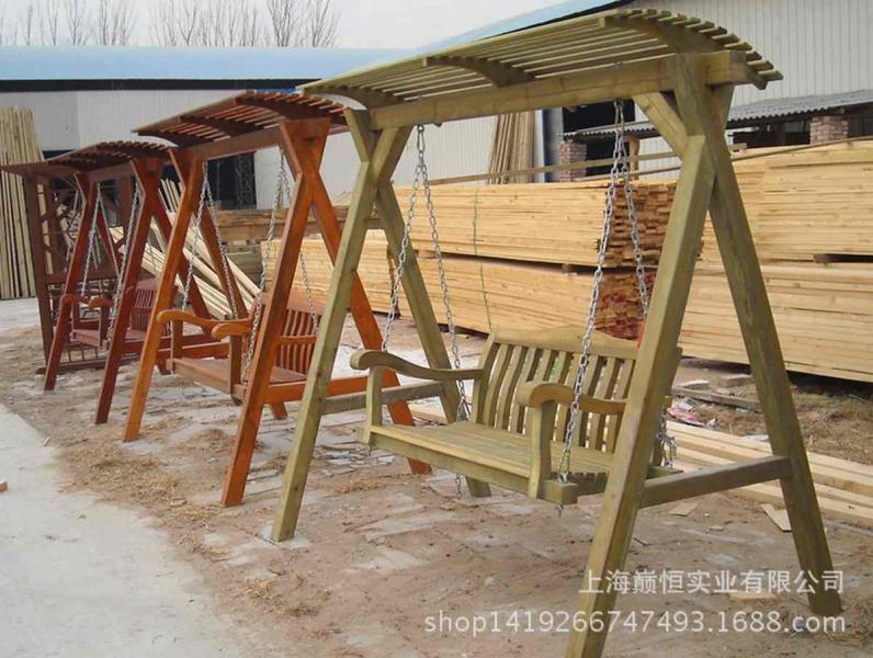 防腐木秋千欣赏十1078 帖子ID:2540-木图网-木结构之家 www.woodpic.cn