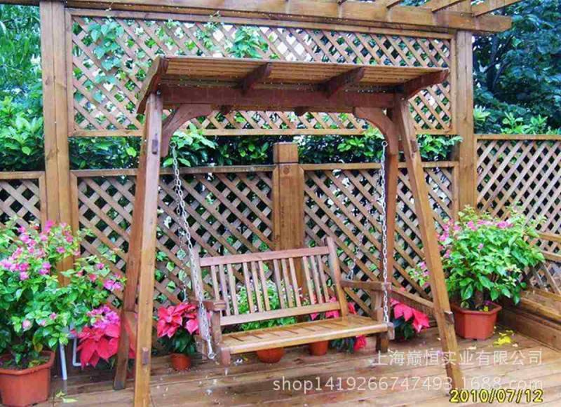 防腐木秋千欣赏十4328 帖子ID:2540-木图网-木结构之家 www.woodpic.cn