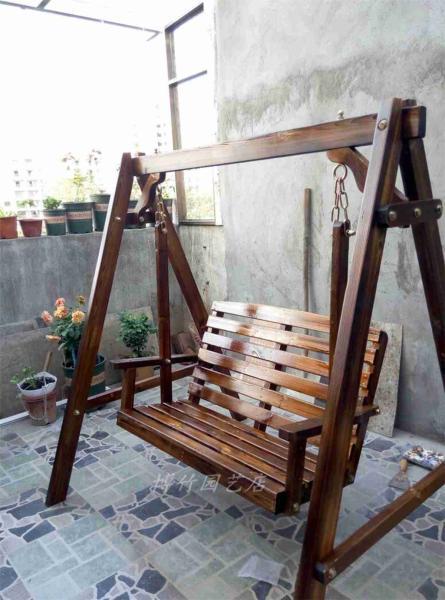 防腐木秋千欣赏十一6824 帖子ID:2541-木图网-木结构之家 www.woodpic.cn