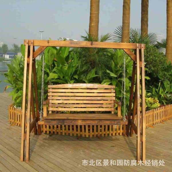 防腐木秋千欣赏十三9374 帖子ID:2543-木图网-木结构之家 www.woodpic.cn