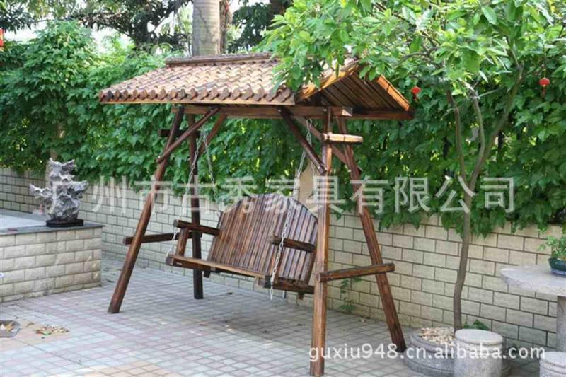防腐木秋千欣赏十四4895 帖子ID:2544-木图网-木结构之家 www.woodpic.cn