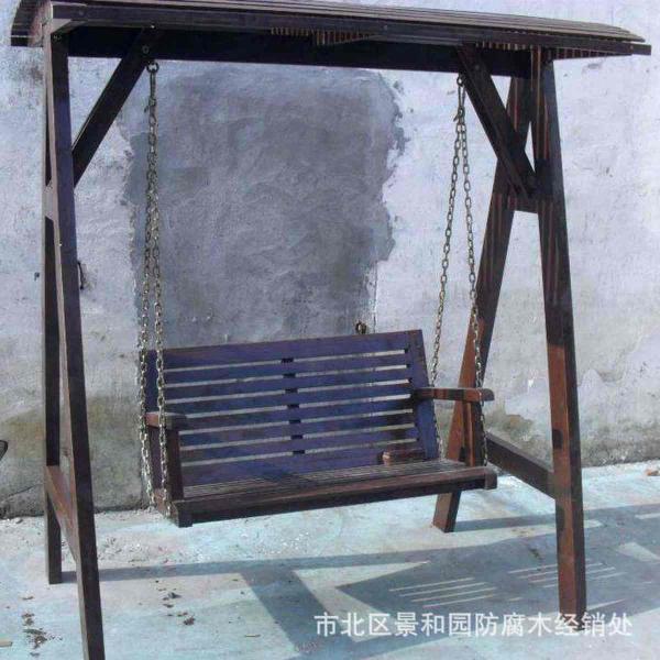 防腐木秋千欣赏十五9896 帖子ID:2545-木图网-木结构之家 www.woodpic.cn