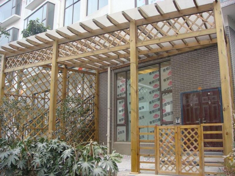 玻璃顶直形花架1419 帖子ID:667-木图网-木结构之家 www.woodpic.cn