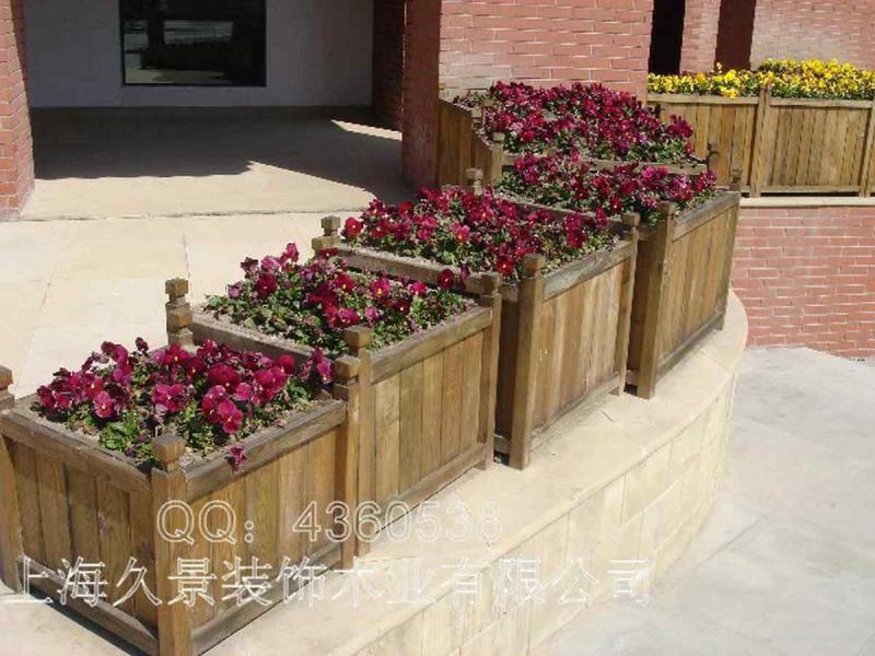 防腐木花箱欣赏二一8908 帖子ID:2433-木图网-木结构之家 www.woodpic.cn