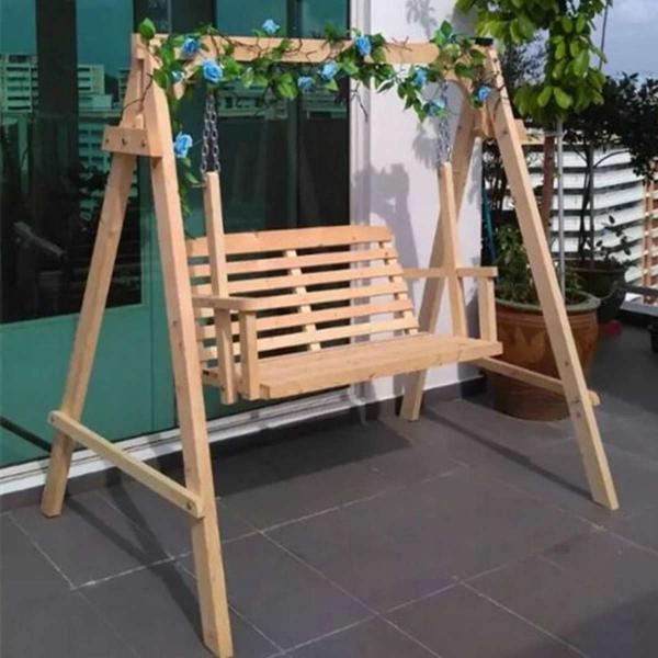 防腐木秋千欣赏二十6644 帖子ID:2550-木图网-木结构之家 www.woodpic.cn