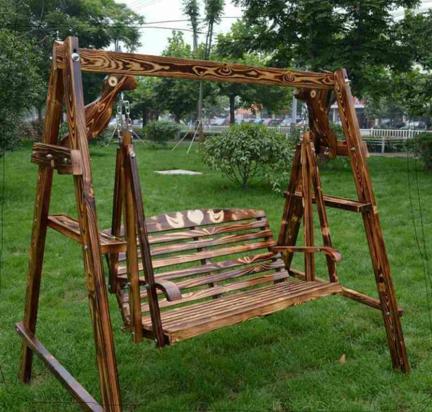 防腐木秋千欣赏二一9069 帖子ID:2551-木图网-木结构之家 www.woodpic.cn