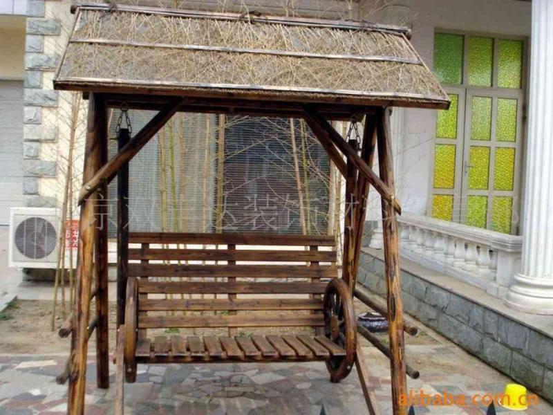防腐木秋千欣赏二四634 帖子ID:2553-木图网-木结构之家 www.woodpic.cn