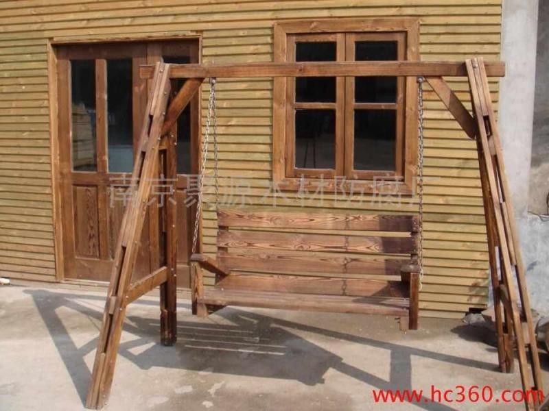 防腐木秋千欣赏二五4079 帖子ID:2554-木图网-木结构之家 www.woodpic.cn