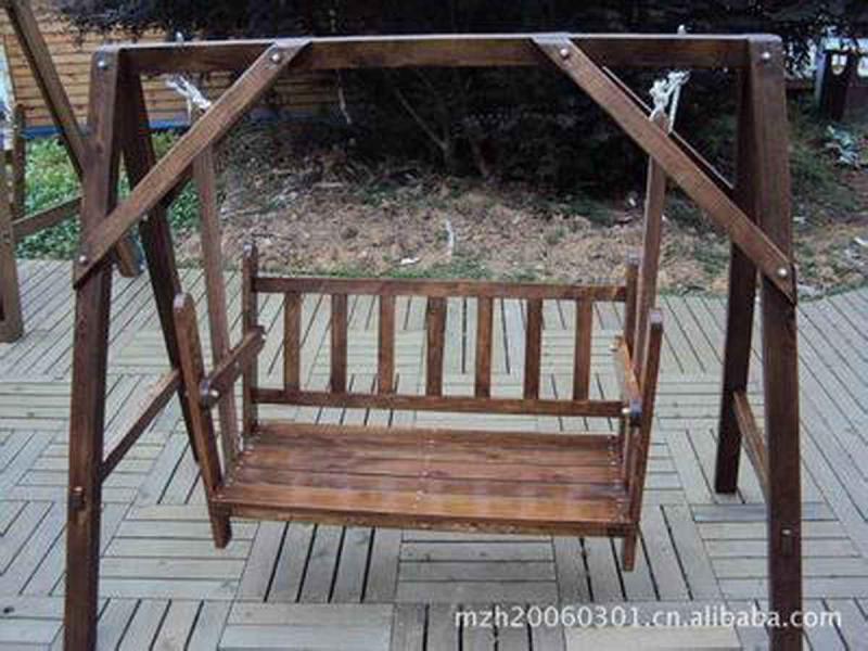防腐木秋千欣赏二六6188 帖子ID:2555-木图网-木结构之家 www.woodpic.cn