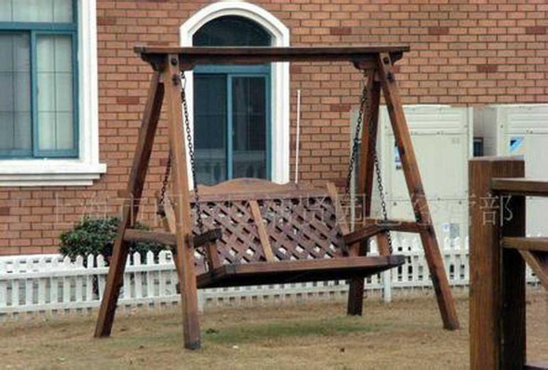防腐木秋千欣赏二七8781 帖子ID:2556-木图网-木结构之家 www.woodpic.cn