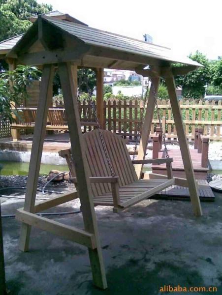 防腐木秋千欣赏二八3152 帖子ID:2557-木图网-木结构之家 www.woodpic.cn