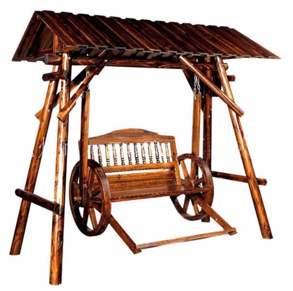 防腐木秋千欣赏二八2321 帖子ID:2557-木图网-木结构之家 www.woodpic.cn