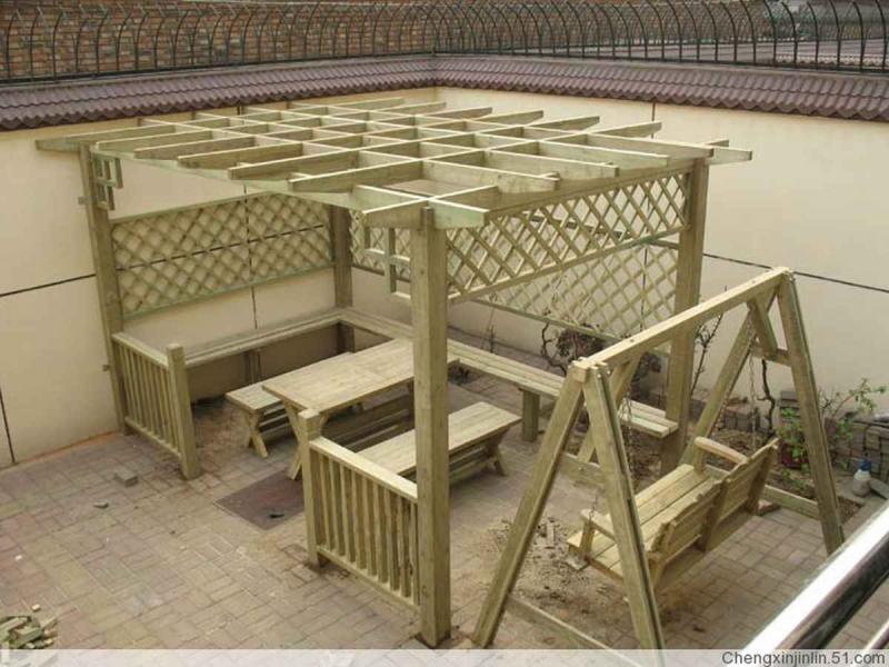 防腐木秋千欣赏二九9509 帖子ID:2558-木图网-木结构之家 www.woodpic.cn