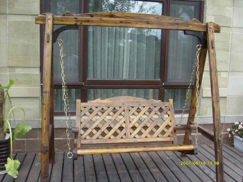 防腐木秋千欣赏三一2348 帖子ID:2560-木图网-木结构之家 www.woodpic.cn