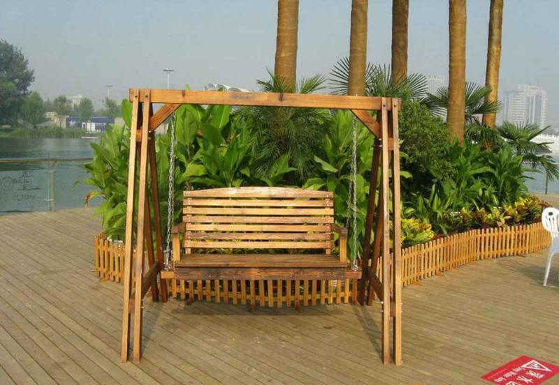 防腐木秋千欣赏三一9559 帖子ID:2560-木图网-木结构之家 www.woodpic.cn