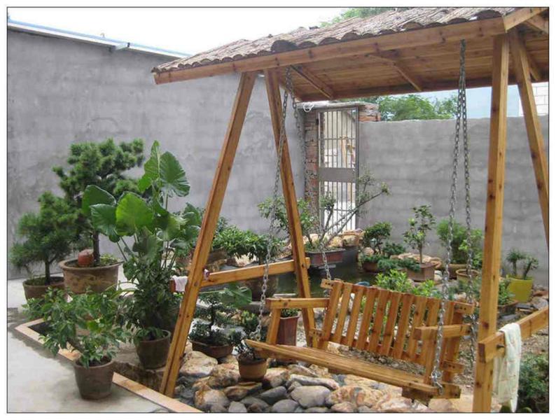 防腐木秋千欣赏三三3159 帖子ID:2562-木图网-木结构之家 www.woodpic.cn