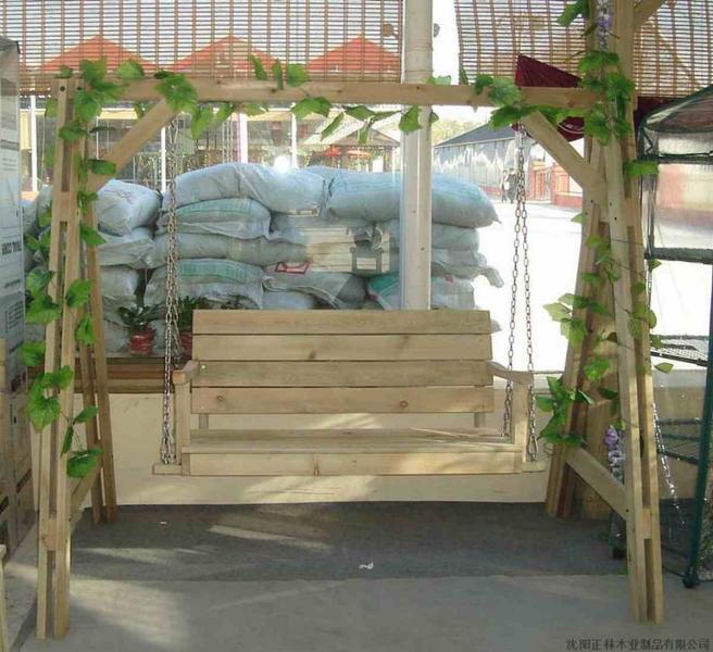防腐木秋千欣赏三三4886 帖子ID:2562-木图网-木结构之家 www.woodpic.cn