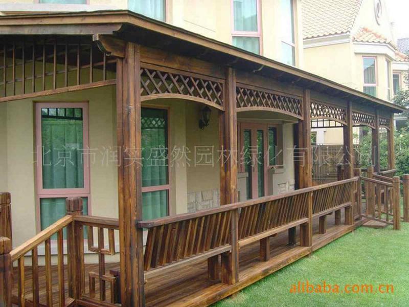 防腐木栏杆欣赏四十二2727 帖子ID:2832-木图网-木结构之家 www.woodpic.cn