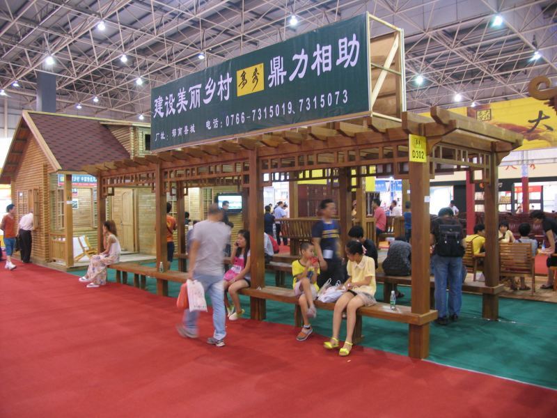 防腐木直形双柱木花架4561 帖子ID:682-木图网-木结构之家 www.woodpic.cn