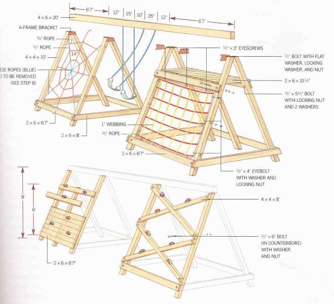 儿童攀爬架做法9650 帖子ID:2939-木图网-木结构之家 www.woodpic.cn
