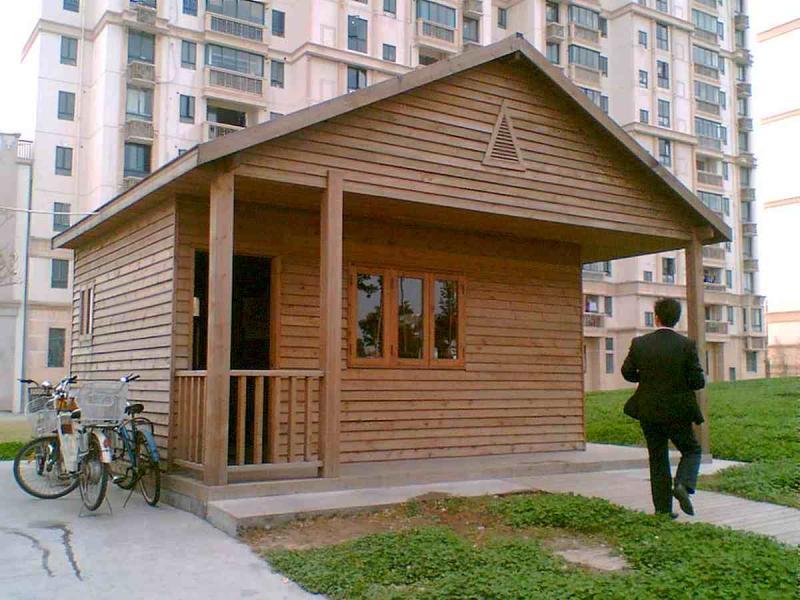 上海松江区某公园防腐木小木屋1290 帖子ID:2945-木图网-木结构之家 www.woodpic.cn