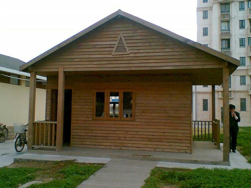 上海松江区某公园防腐木小木屋1246 帖子ID:2945-木图网-木结构之家 www.woodpic.cn