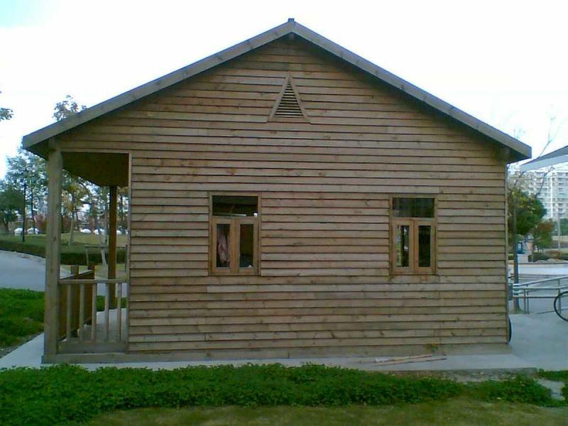 上海松江区某公园防腐木小木屋4259 帖子ID:2945-木图网-木结构之家 www.woodpic.cn