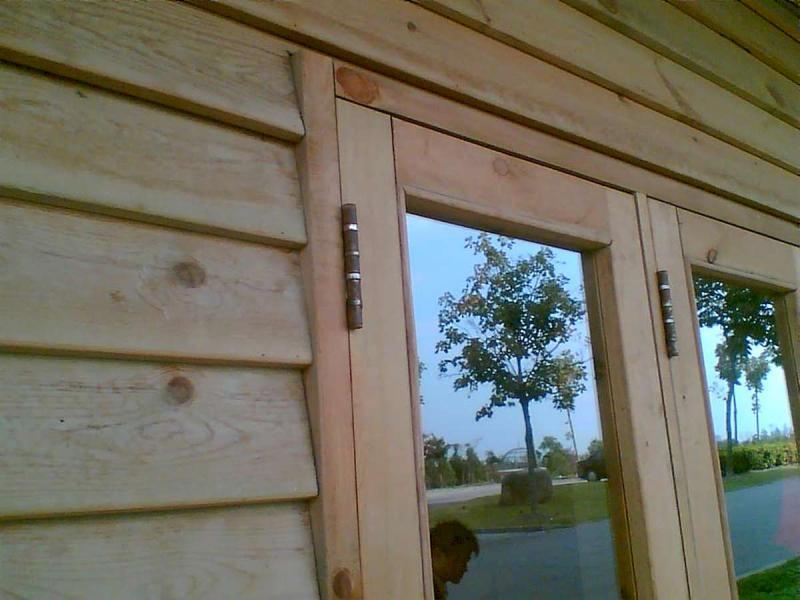 上海松江区某公园防腐木小木屋3541 帖子ID:2945-木图网-木结构之家 www.woodpic.cn