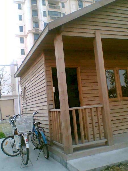 上海松江区某公园防腐木小木屋1527 帖子ID:2945-木图网-木结构之家 www.woodpic.cn