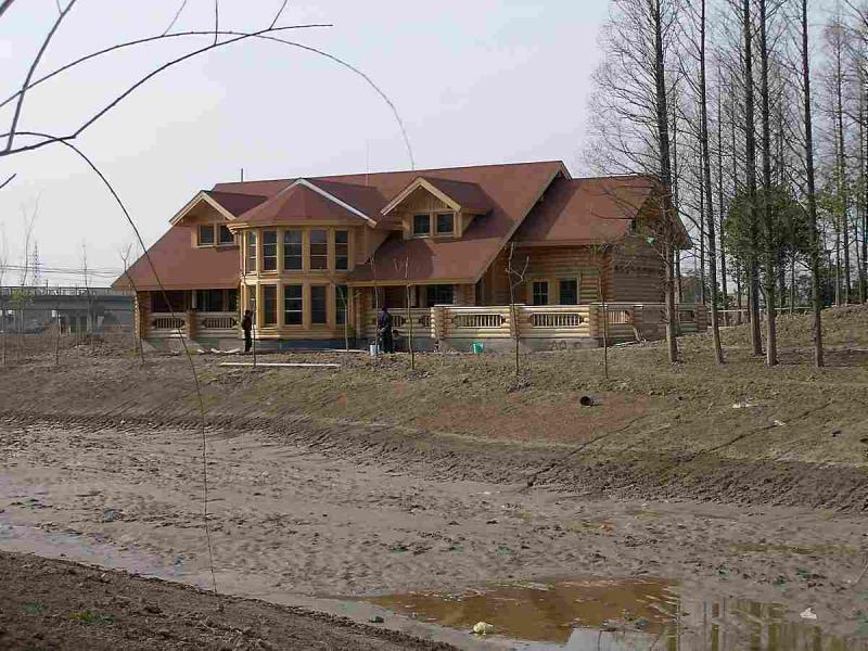 上海世纪森林公园原木别墅组图7380 帖子ID:2958-木图网-木结构之家 www.woodpic.cn